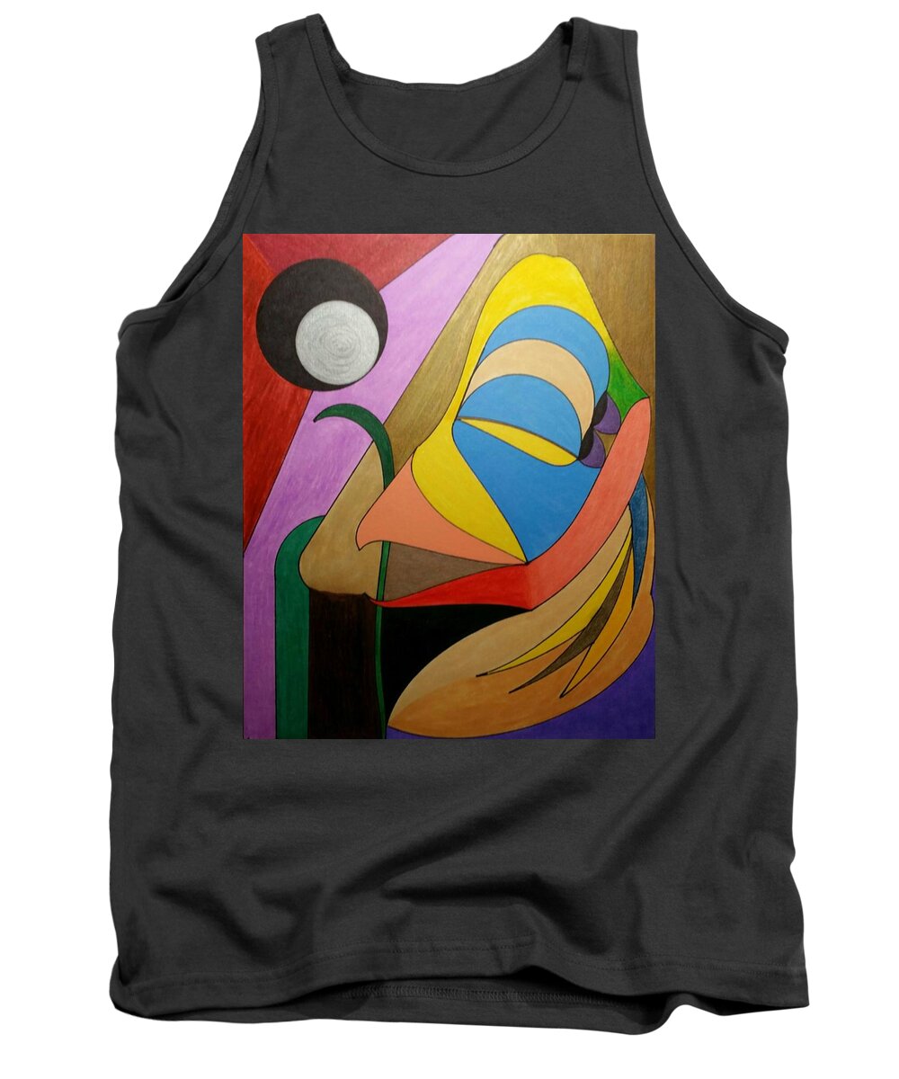 Geo - Organic Art Tank Top featuring the painting Dream 322 by S S-ray