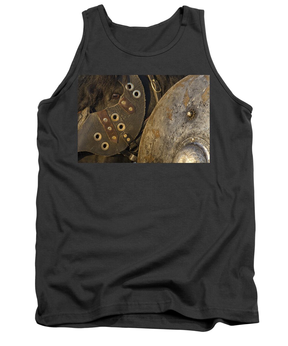 Dressed For Battle Tank Top featuring the photograph Dressed for Battle by Wes and Dotty Weber