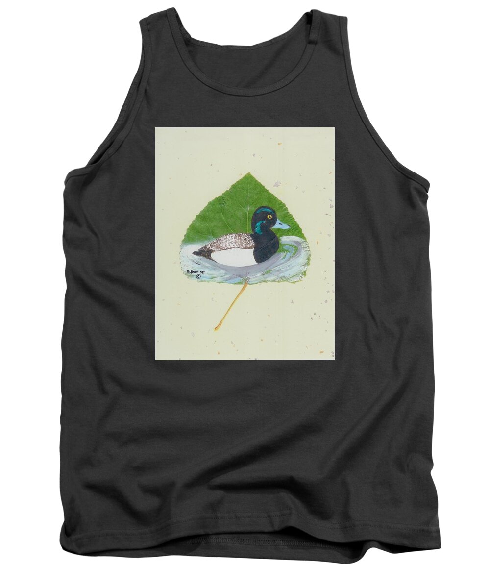 Wildlife Tank Top featuring the painting Duck on pond #2 by Ralph Root