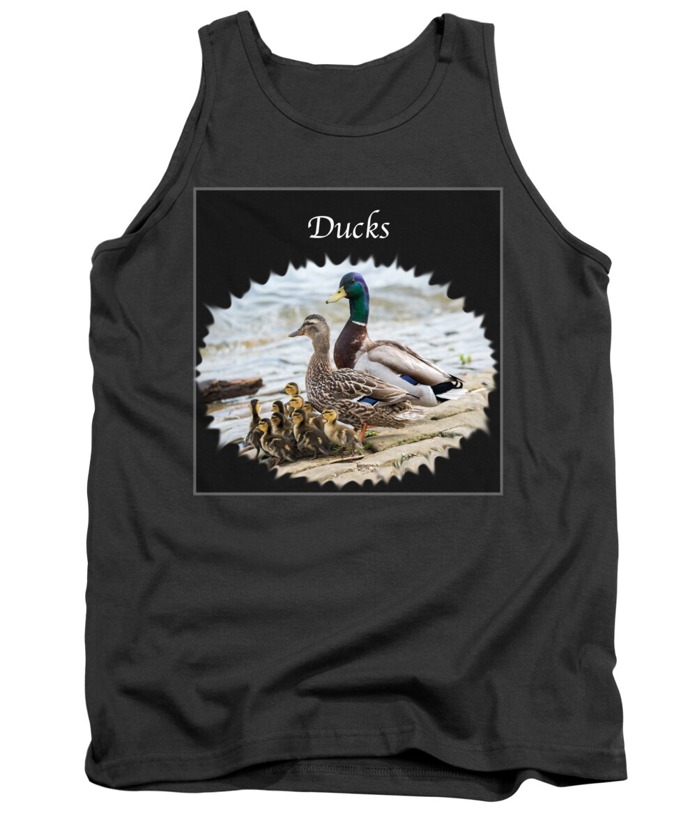 Ducks Tank Top featuring the photograph Ducks  by Holden The Moment