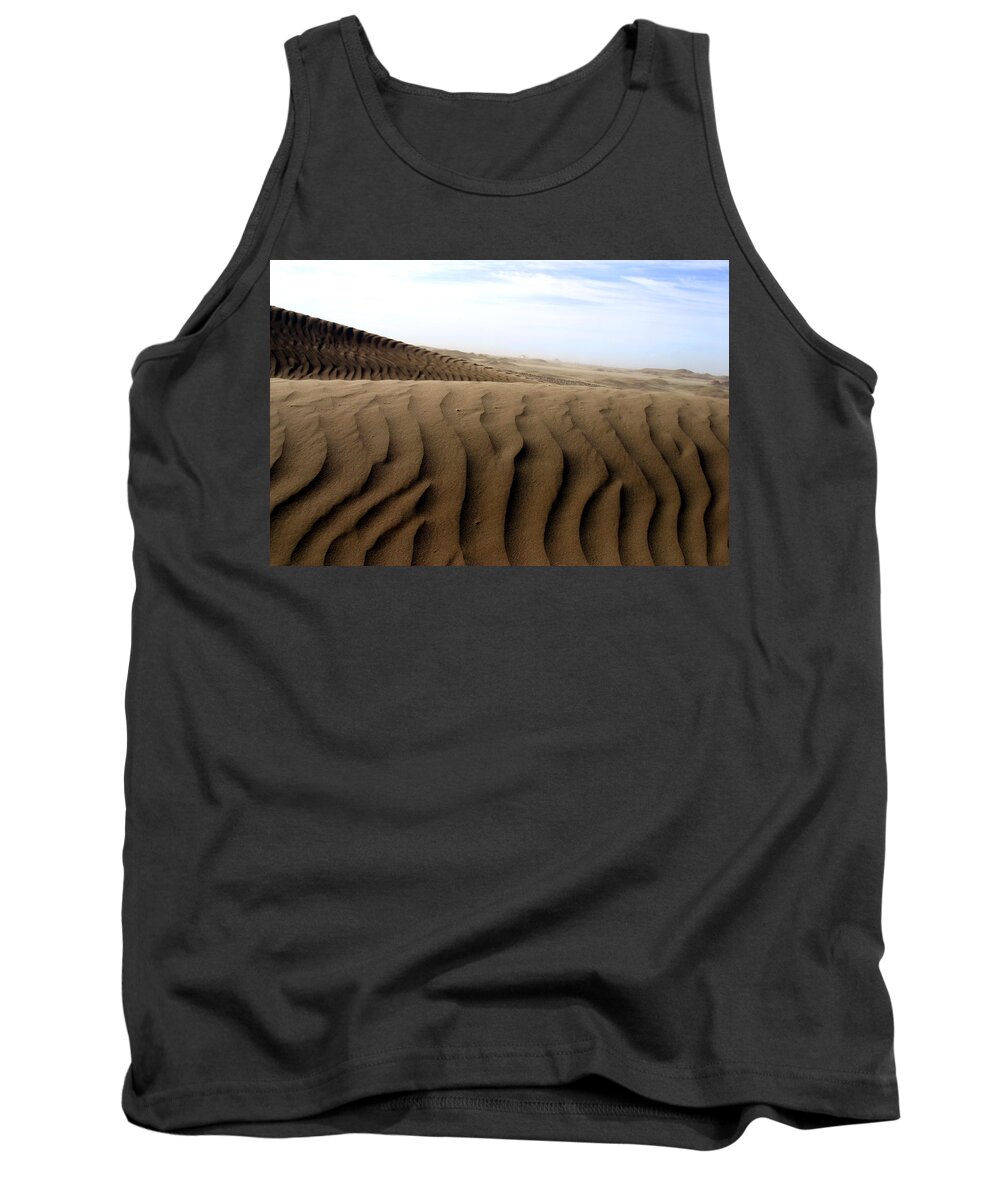 Sand Dunes Tank Top featuring the photograph Dunes of Alaska by Anthony Jones