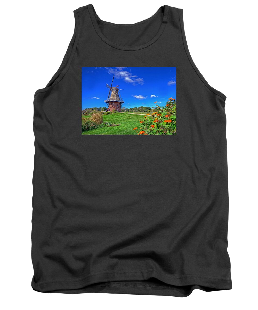 Windmill Tank Top featuring the photograph Dutch Windmill by Rodney Campbell
