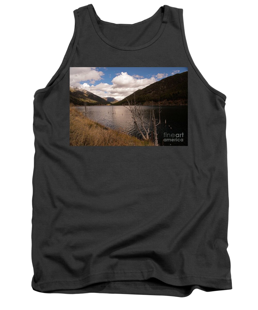 Quake Lake Tank Top featuring the photograph Earthquake Lake by Cindy Murphy - NightVisions