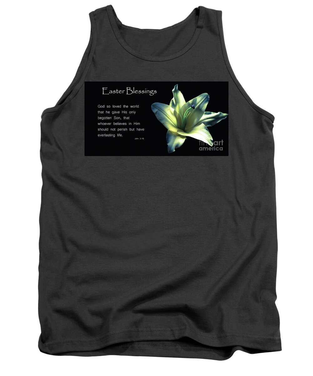 Floral Tank Top featuring the photograph Easter Blessings by Deborah Klubertanz