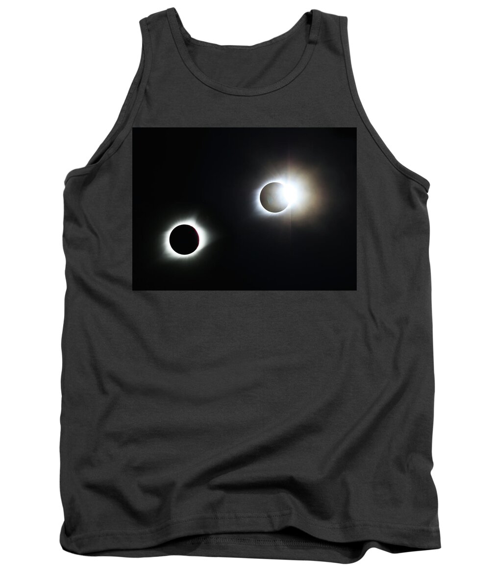 Sun Tank Top featuring the photograph Totality Awesome by Christopher McKenzie