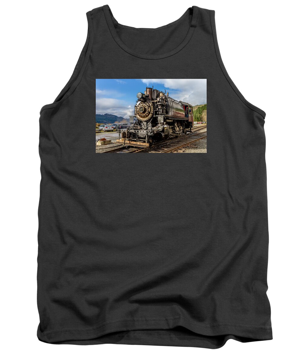 Trains Tank Top featuring the photograph Elbe Steam Engine 17 - 2 by Rob Green