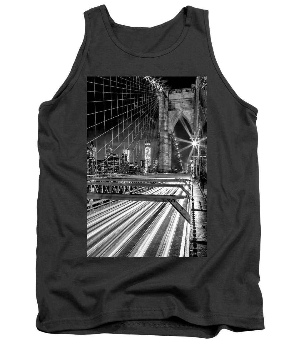 Brooklyn Bridge Tank Top featuring the photograph Electrify by Az Jackson