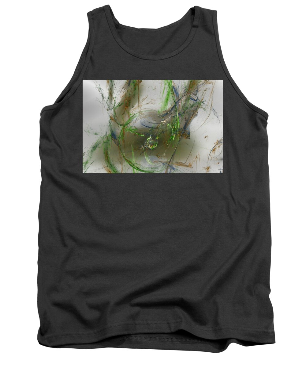 Art Tank Top featuring the digital art Embracing the Paradox by Jeff Iverson