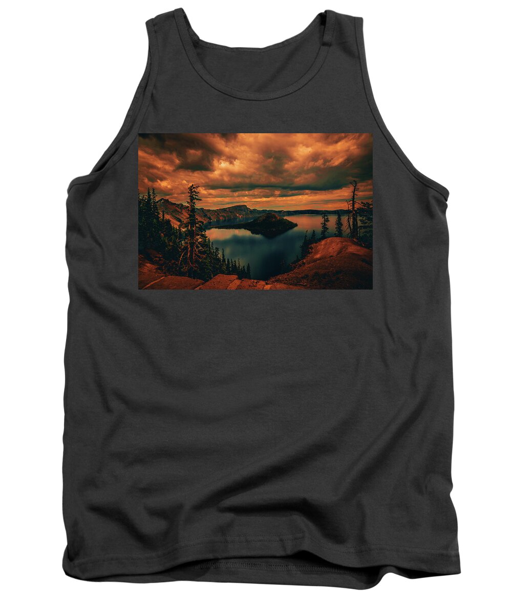 Crater Lake Tank Top featuring the photograph Enchanted Lake No.2 by Bonnie Bruno
