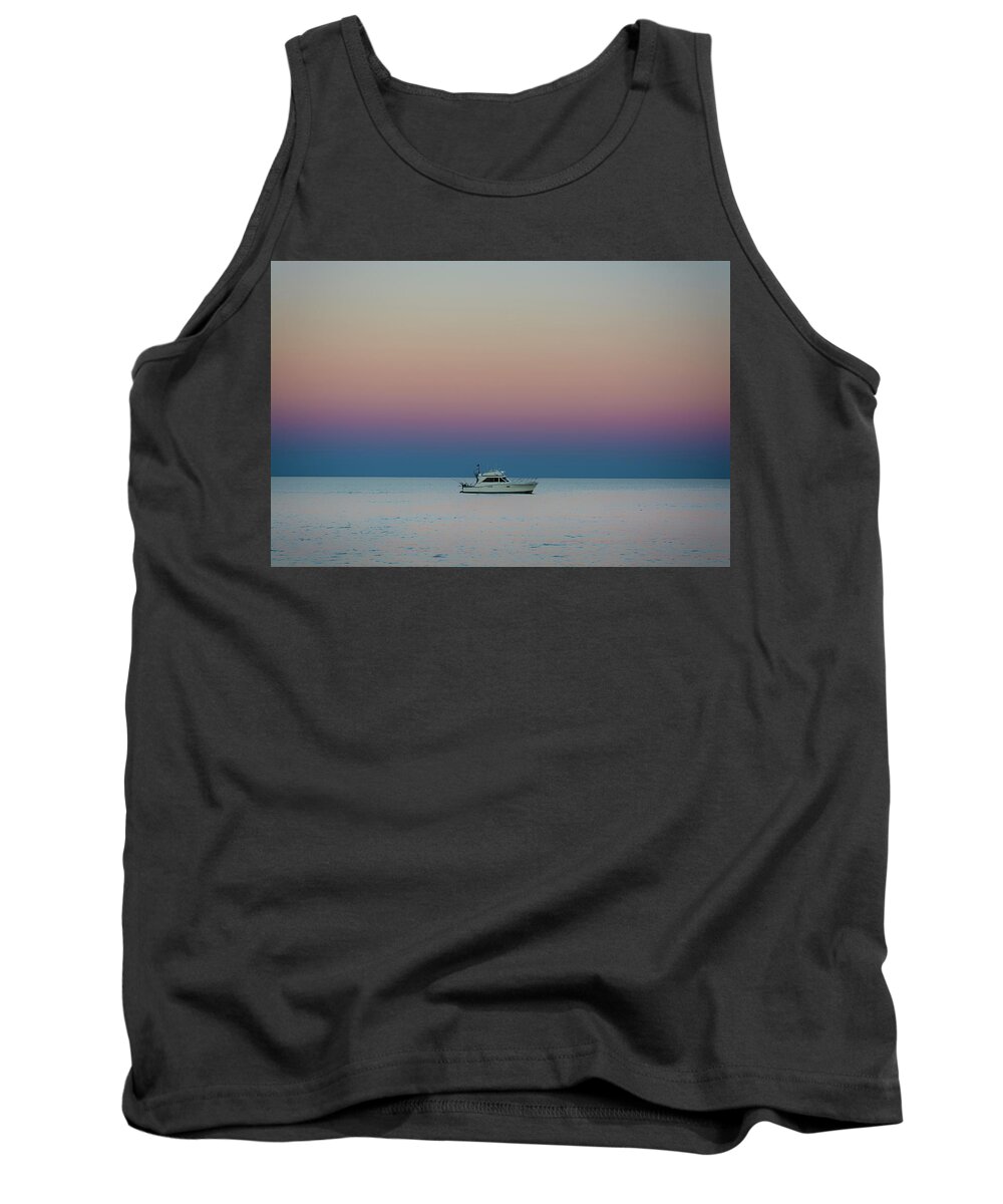 Foxy Lady Charters Tank Top featuring the photograph Evening Charter by Dan Hefle