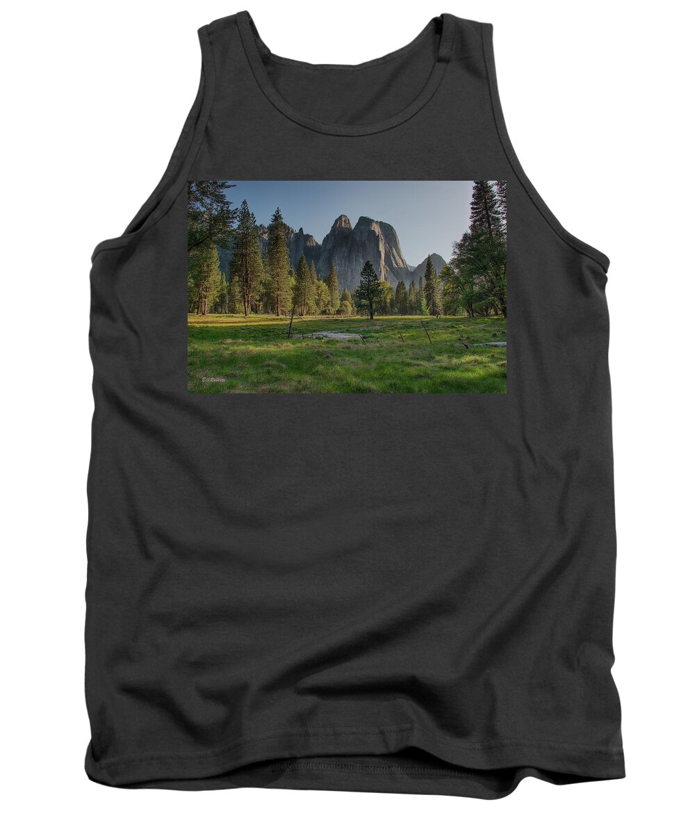 Cathedral Rocks Tank Top featuring the photograph Evening Light by Bill Roberts