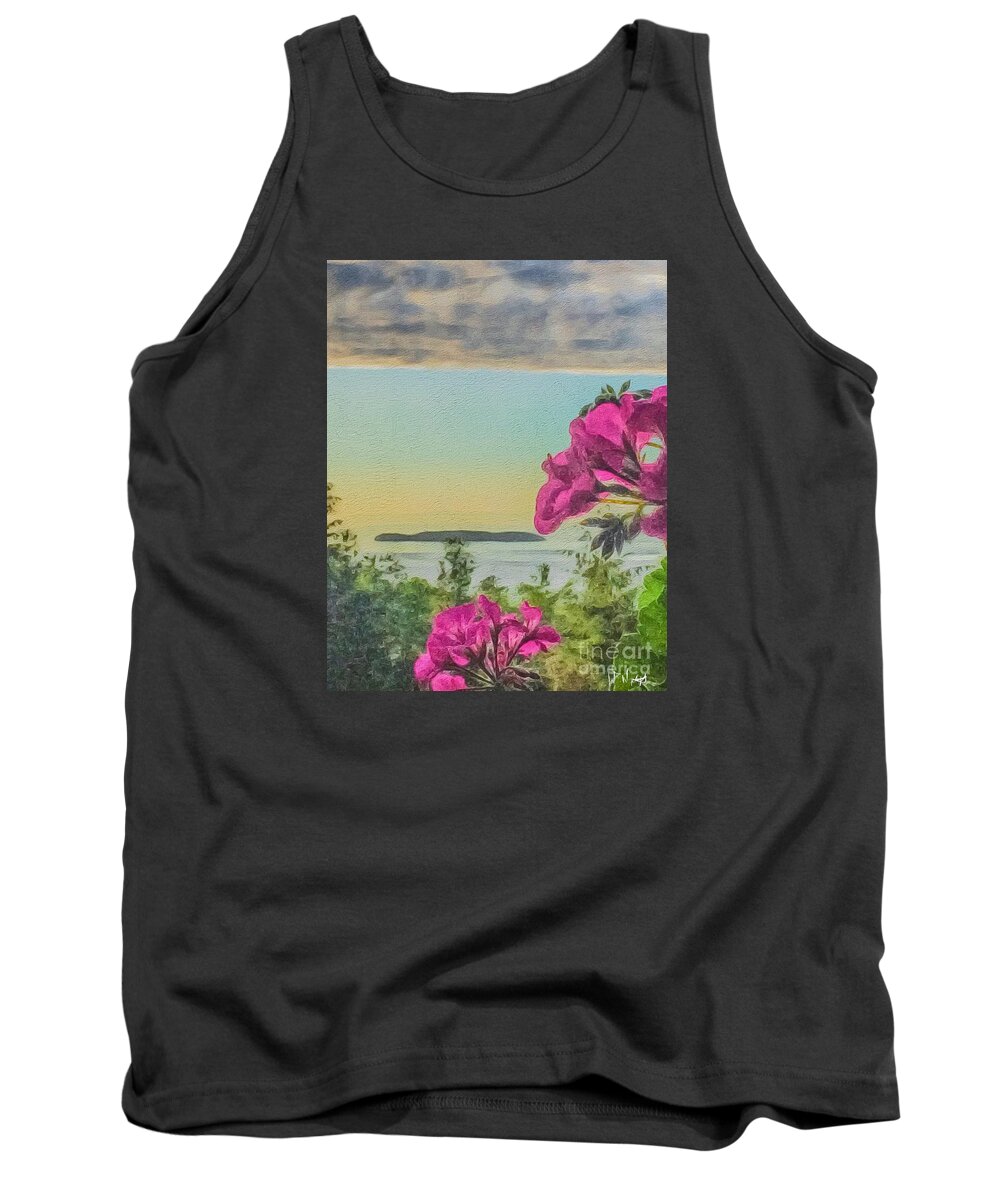 Digital Tank Top featuring the photograph Islands of the Salish Sea by William Wyckoff