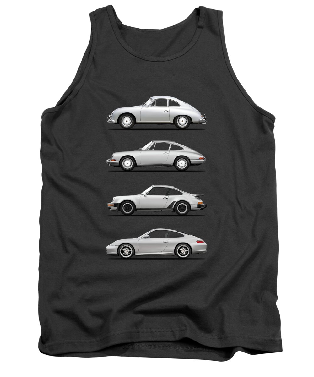 Porsche Tank Top featuring the photograph Evolution Of The 911 by Mark Rogan