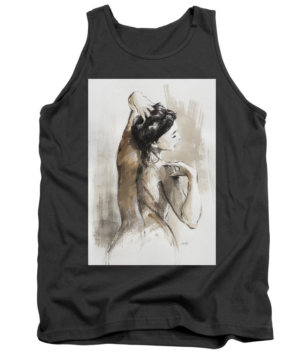 Woman Tank Top featuring the painting Expression by Steve Henderson