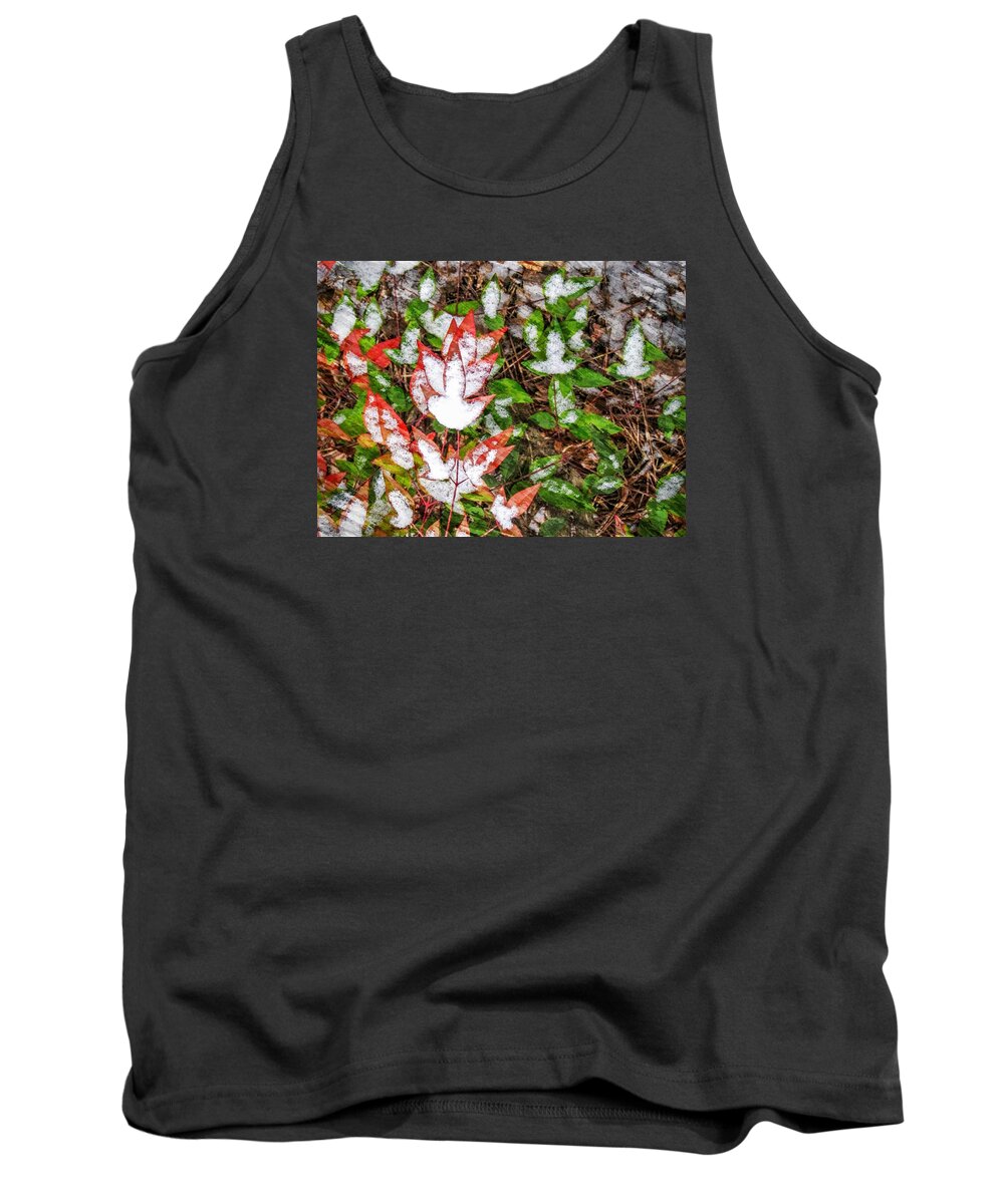 Snow Tank Top featuring the photograph Fall Snow by Ches Black