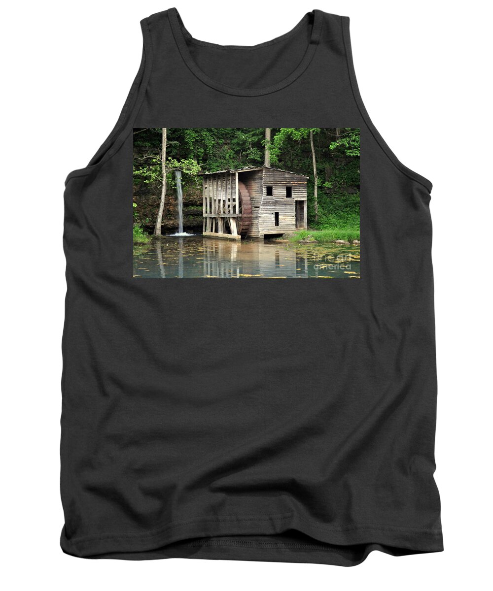 Falling Spring Mill. Ozarks Tank Top featuring the photograph Falling Spring Mill 3 by Marty Koch