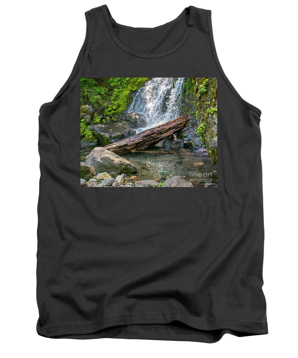 Waterfalls Tank Top featuring the photograph Falls Creek 0742 by Chuck Flewelling