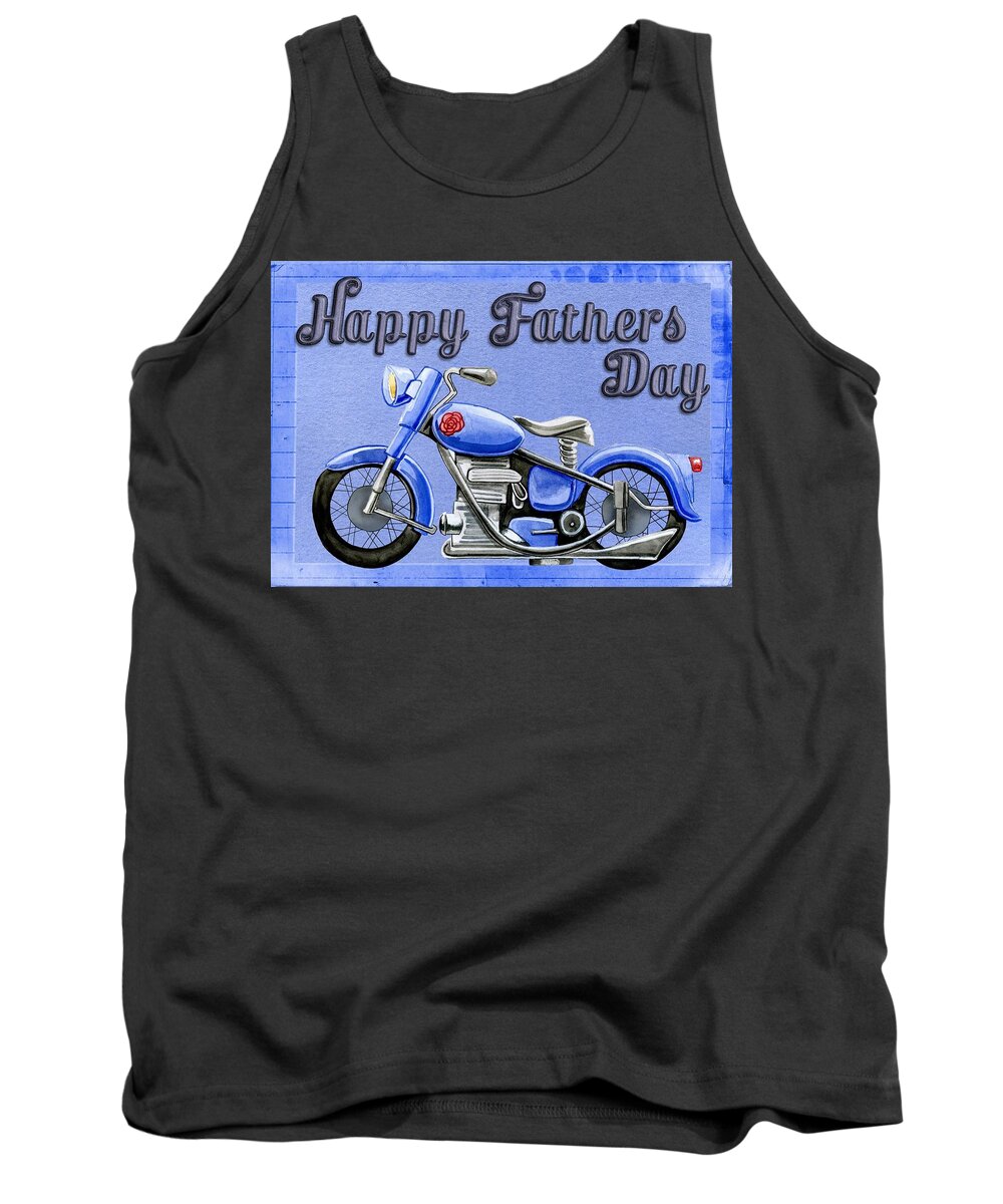 Father's Day Tank Top featuring the digital art Father's Day by Super Lovely