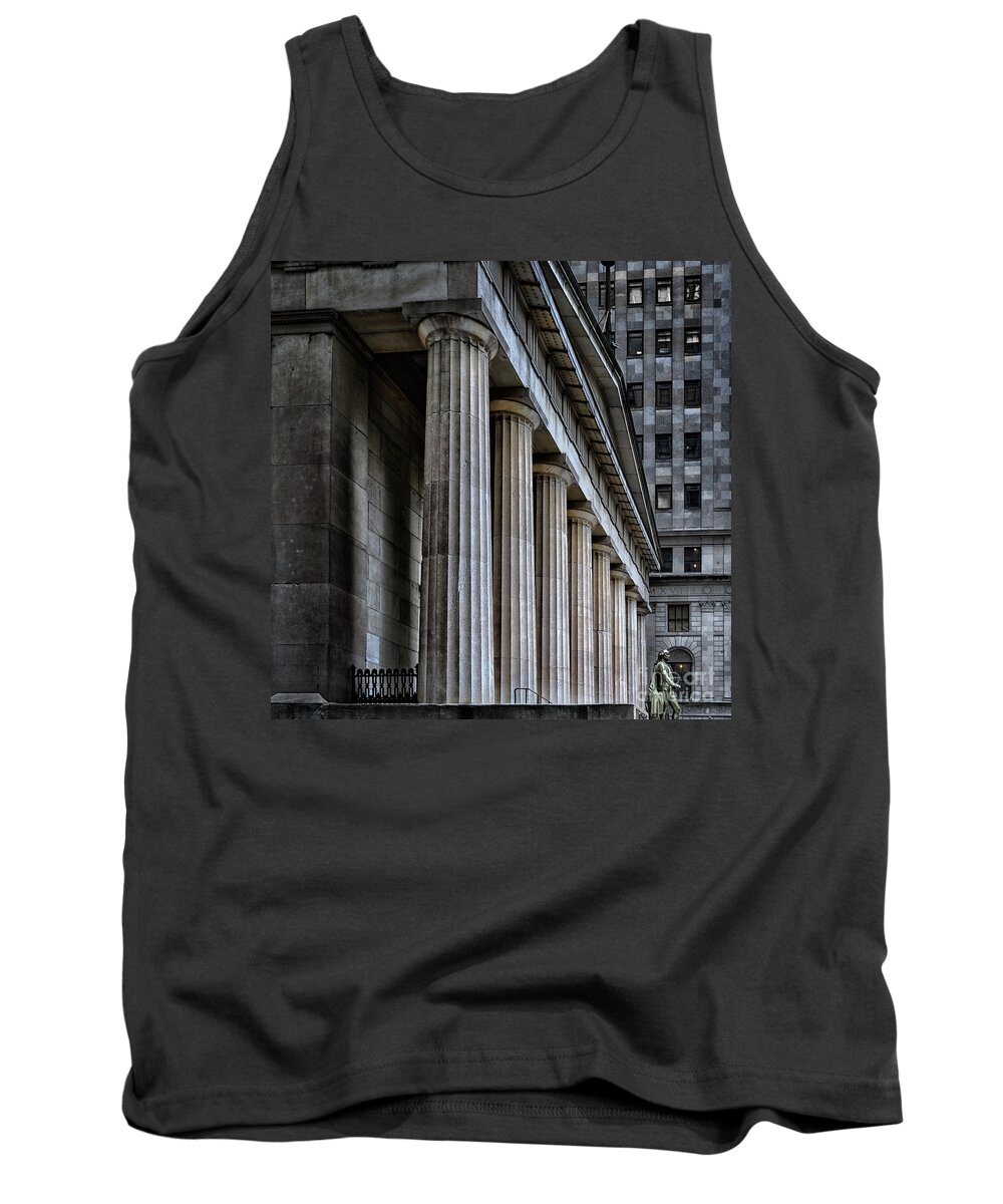 Nyc Tank Top featuring the photograph Federal Hall by Izet Kapetanovic