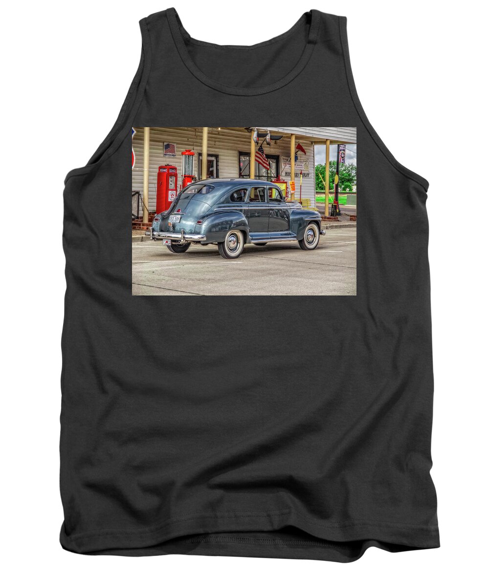 Classic Car Tank Top featuring the photograph Fill Er Up by Kevin Lane