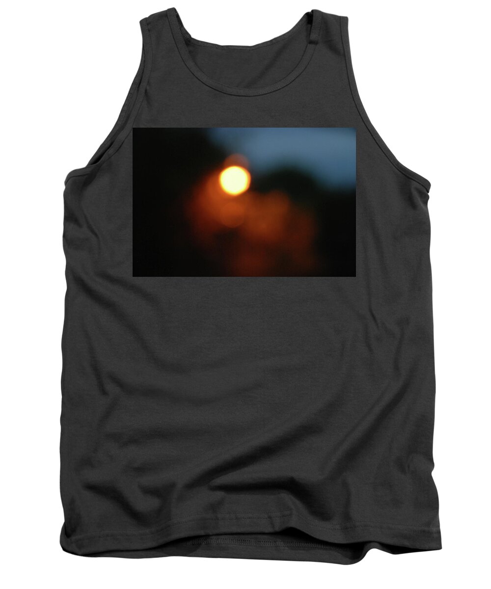 Fire Tank Top featuring the photograph Fire Moon by Ee Photography
