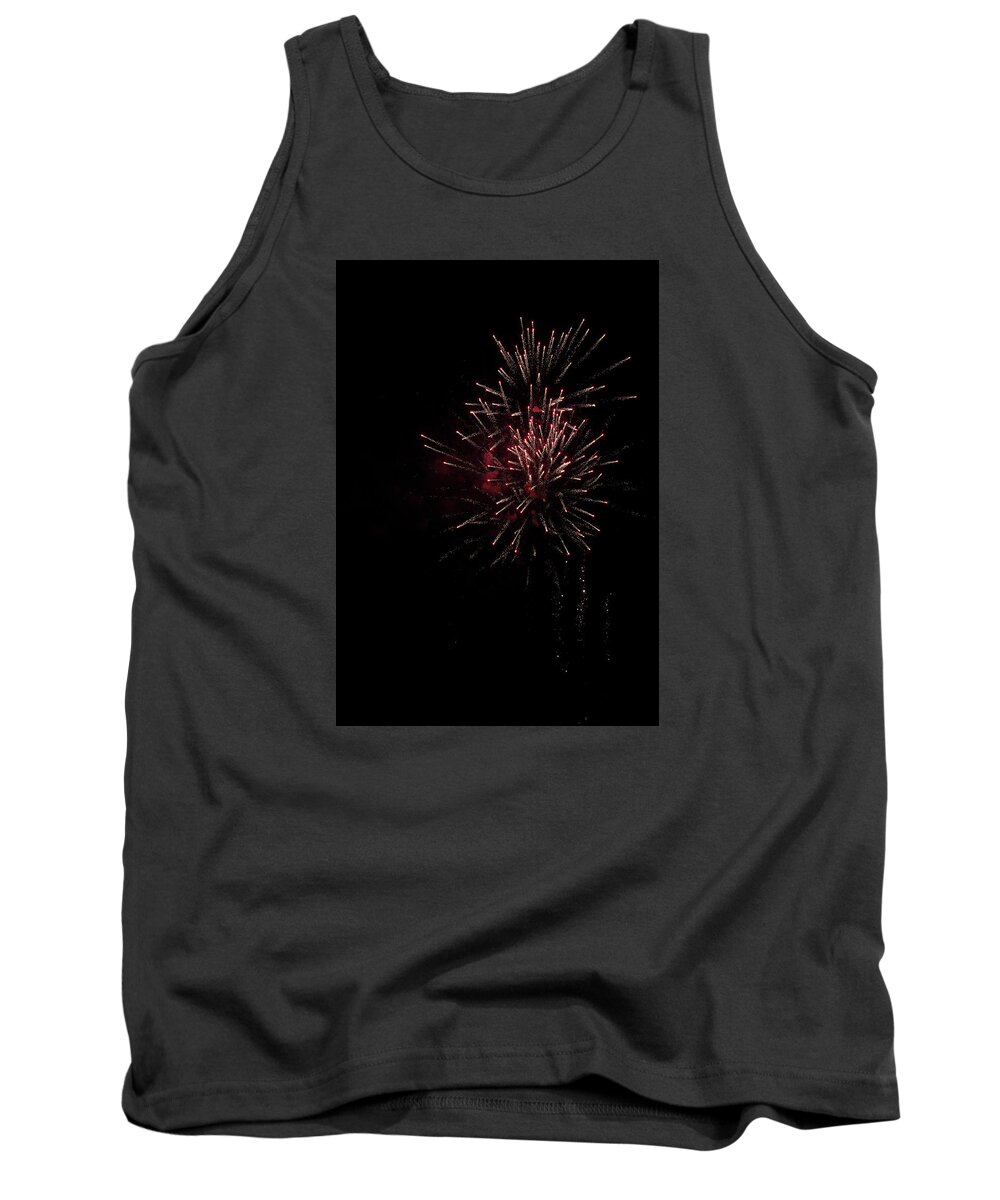 Photograph Tank Top featuring the photograph Fireworks 2016 I by Suzanne Gaff