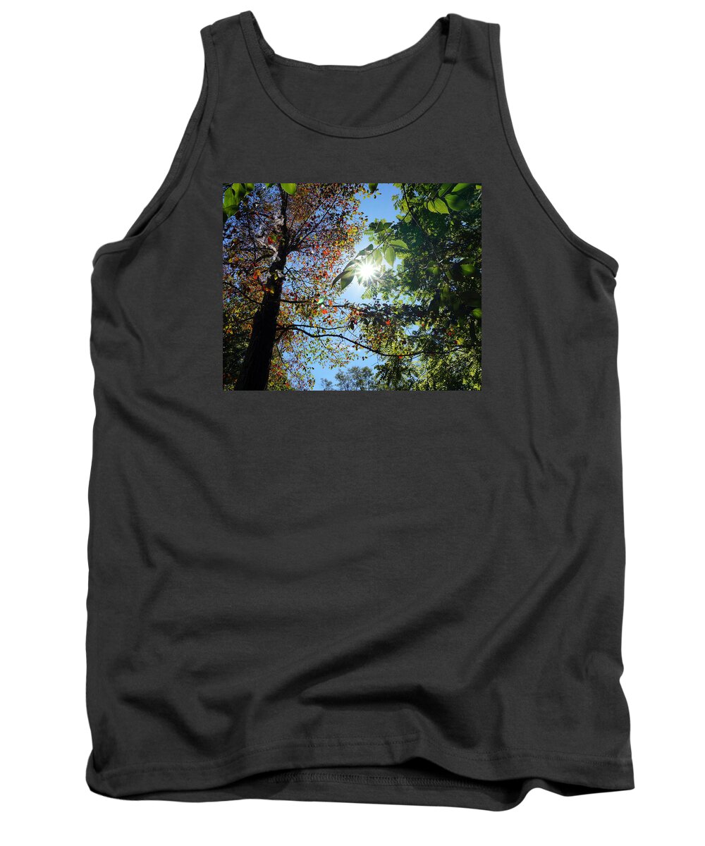 Fall Tank Top featuring the photograph First Color of Fall by Katy Hawk