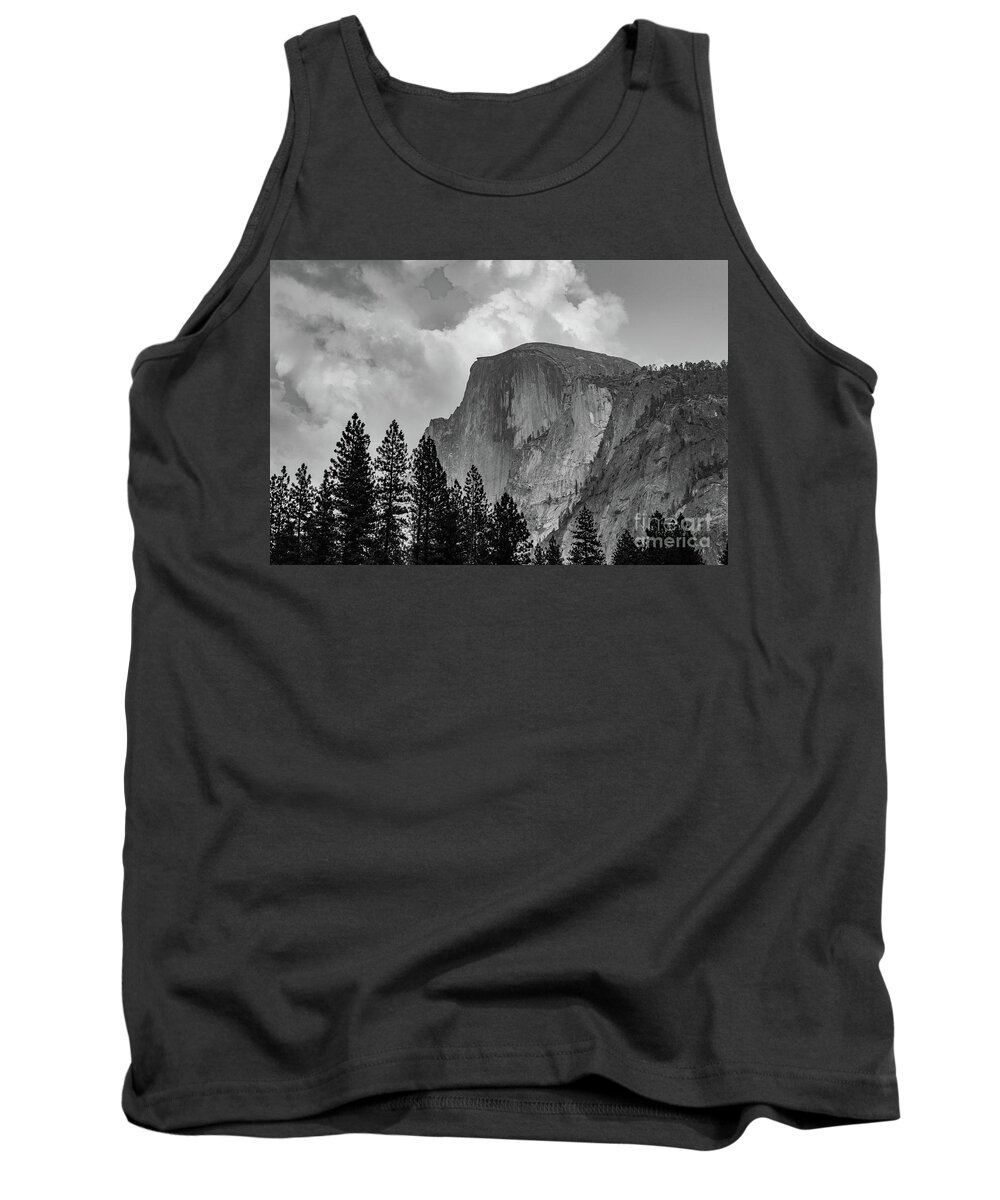 Sierra Nevada Tank Top featuring the photograph First Gaze of Half Dome by Jeff Hubbard
