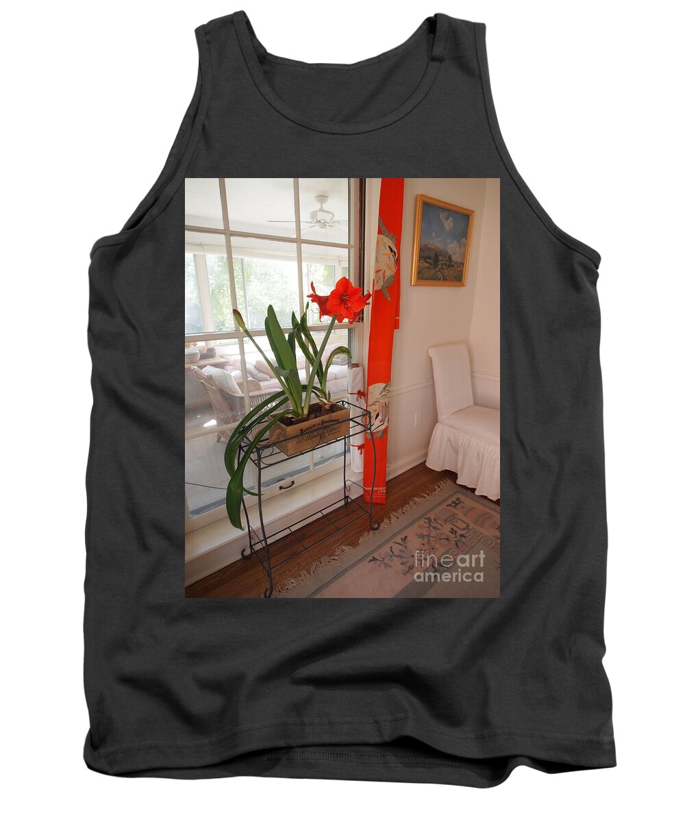 Photography Tank Top featuring the photograph First There was Red by Nancy Kane Chapman