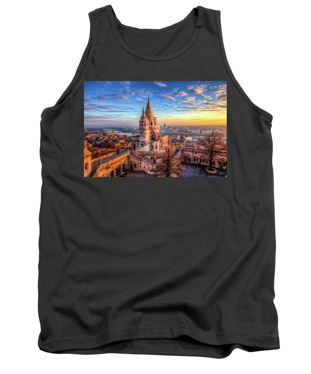 Budapest Tank Top featuring the photograph Fisherman's Bastion in Budapest by Shawn Everhart