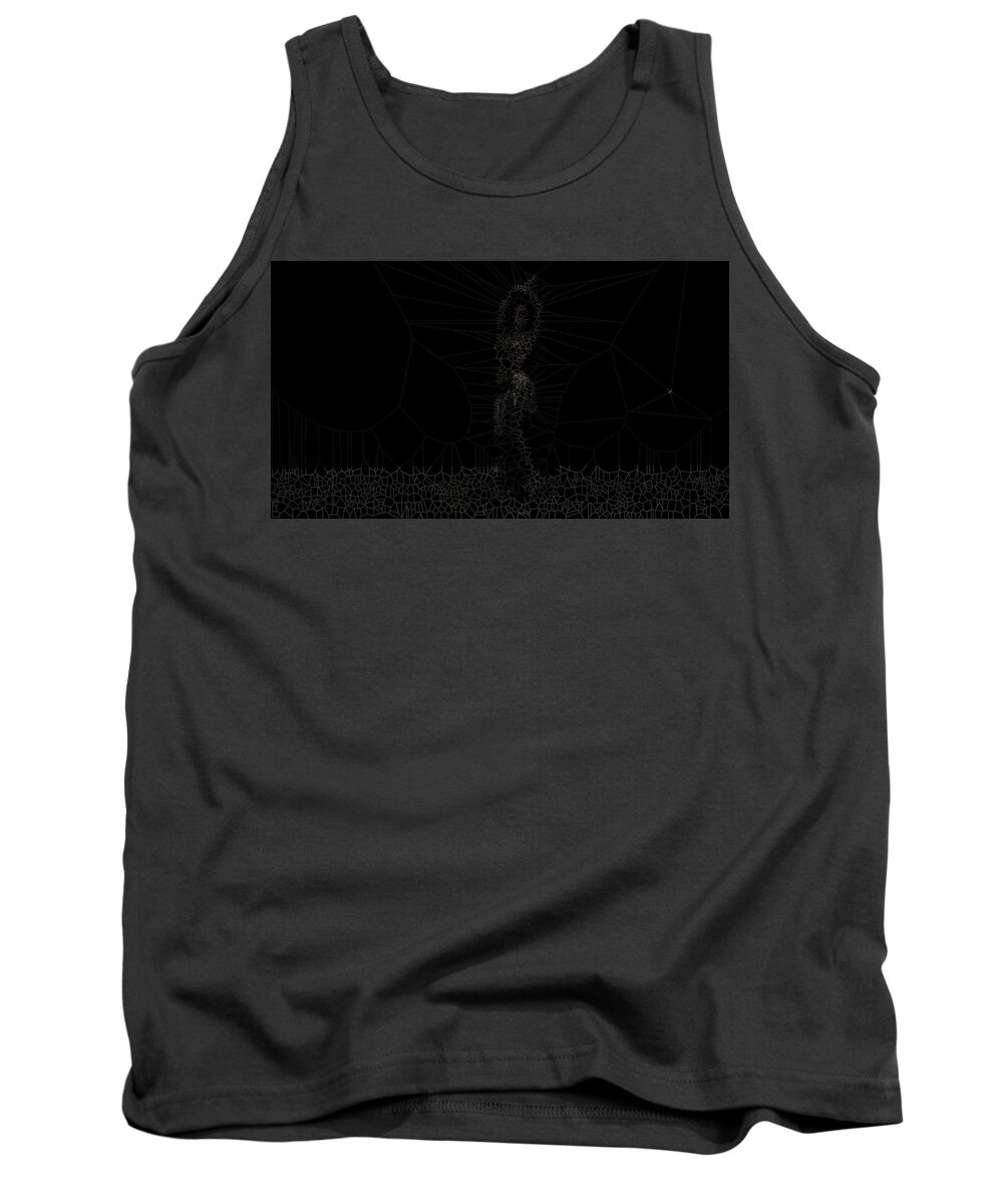 Vorotrans Tank Top featuring the digital art Flame by Stephane Poirier
