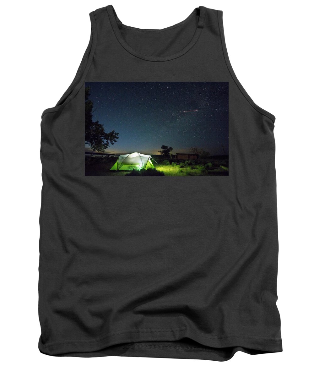 Flaming Gorge Tank Top featuring the photograph Flaming Sky by Brian Duram