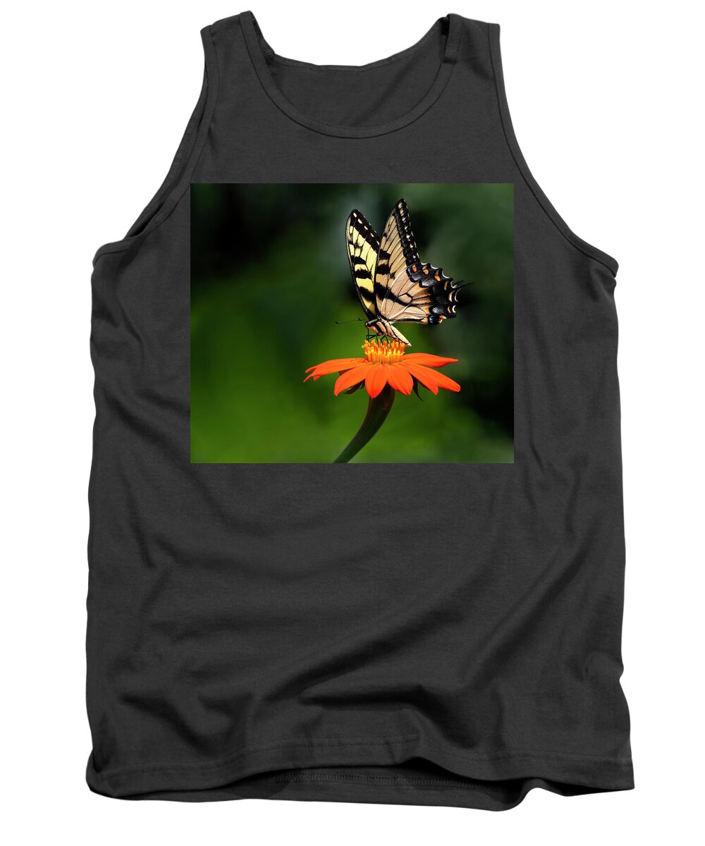 Butterfly Tank Top featuring the photograph Flower Dance by Art Cole