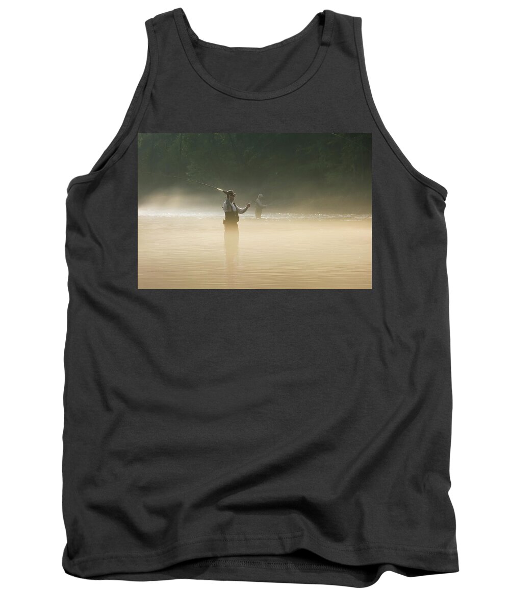 Man Tank Top featuring the photograph Fly Fishing by Betty LaRue