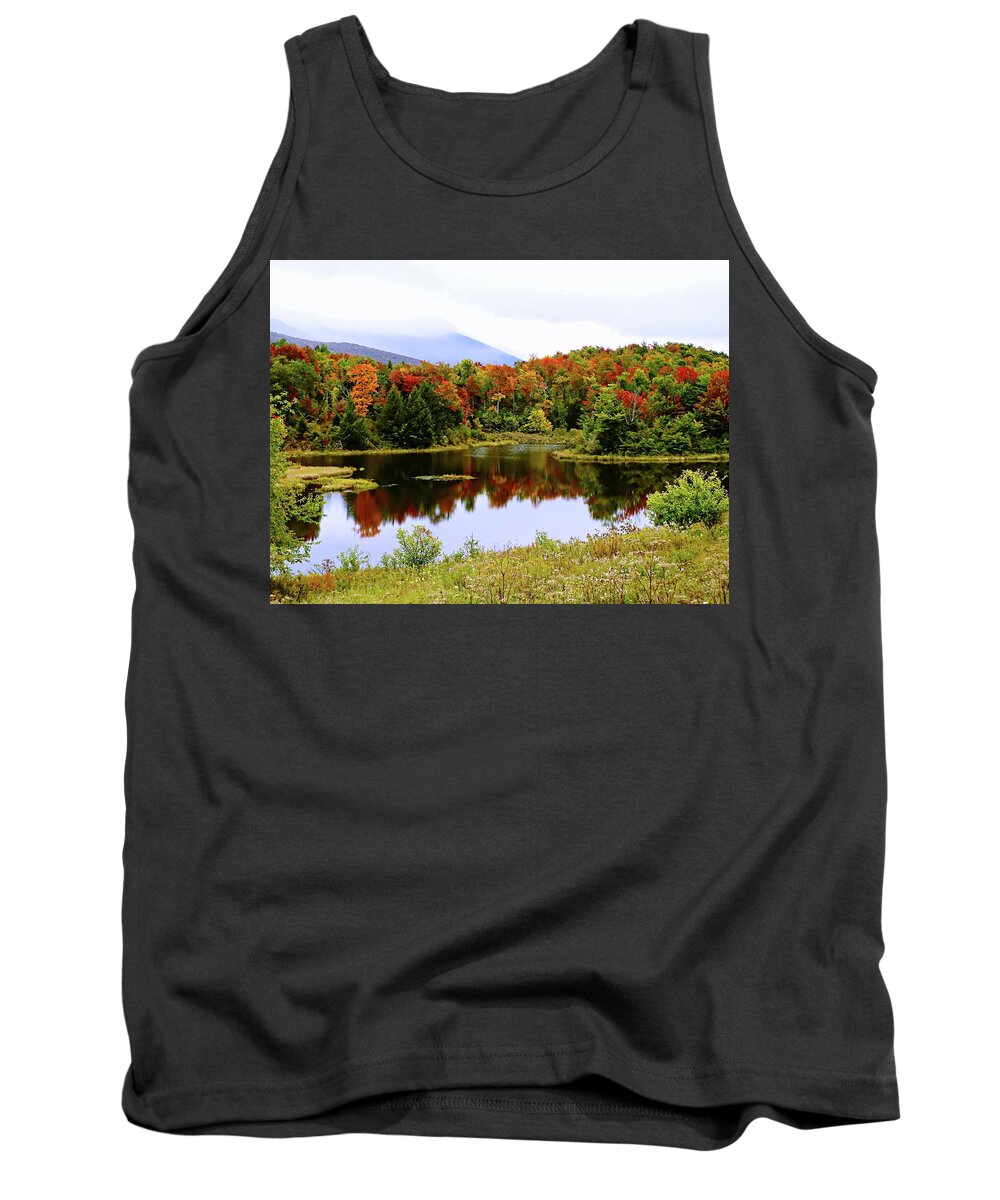 United States Tank Top featuring the photograph Foggy day in Vermont by Joseph Hendrix
