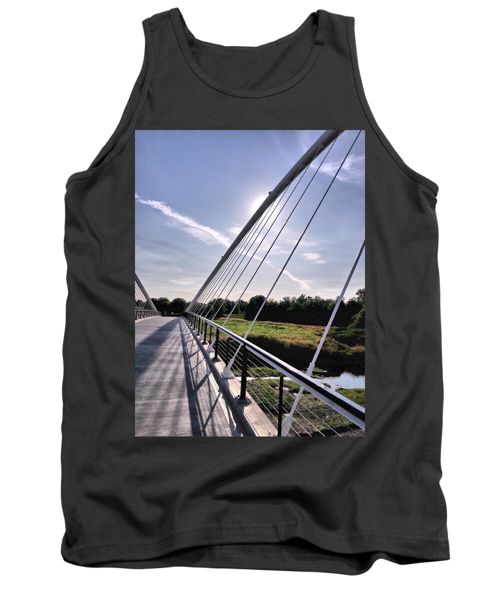Willamette River Tank Top featuring the photograph Footbridge 1 by Lora Fisher