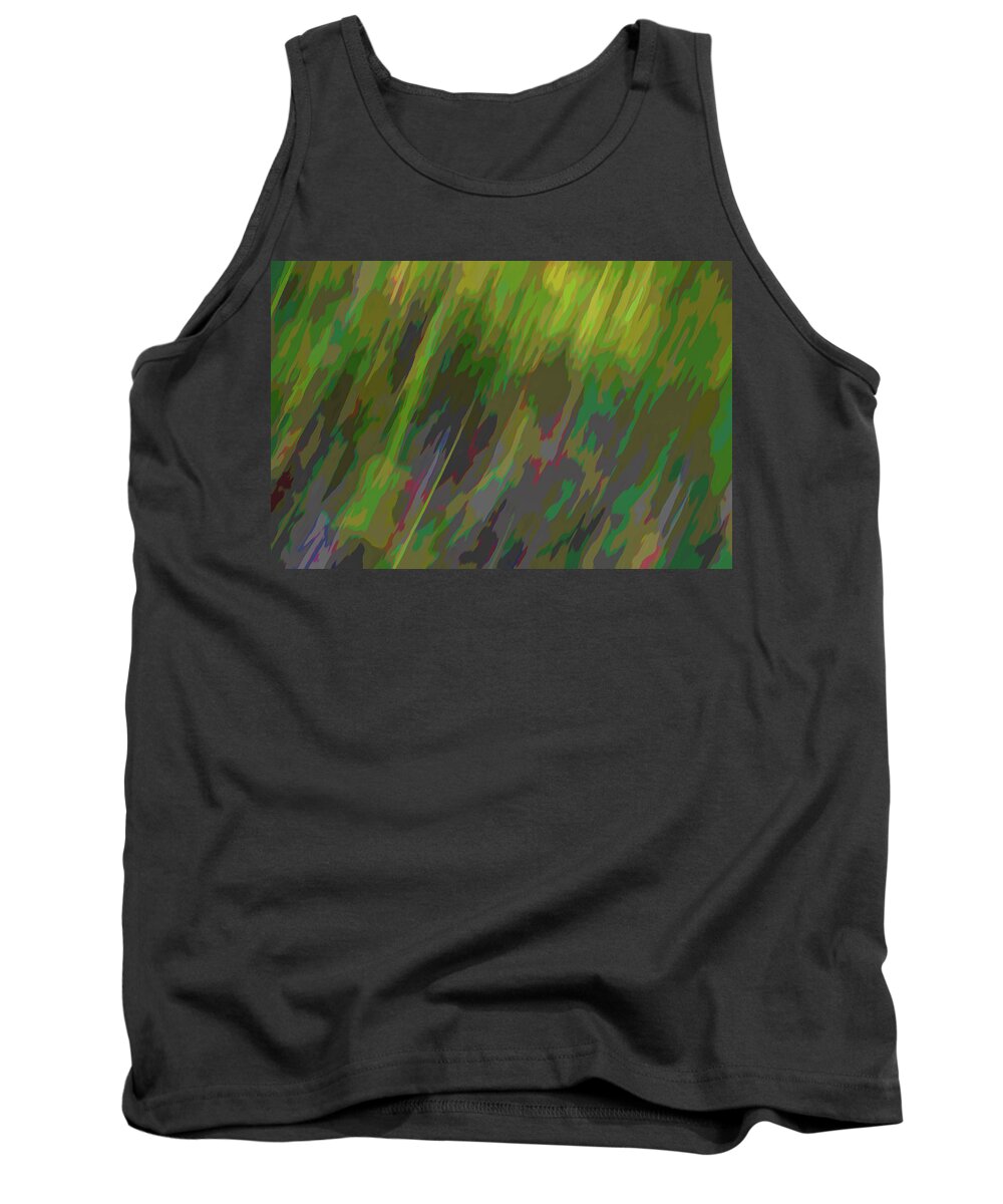 Abstract Tank Top featuring the photograph Forest Grasses by Scott Carlton