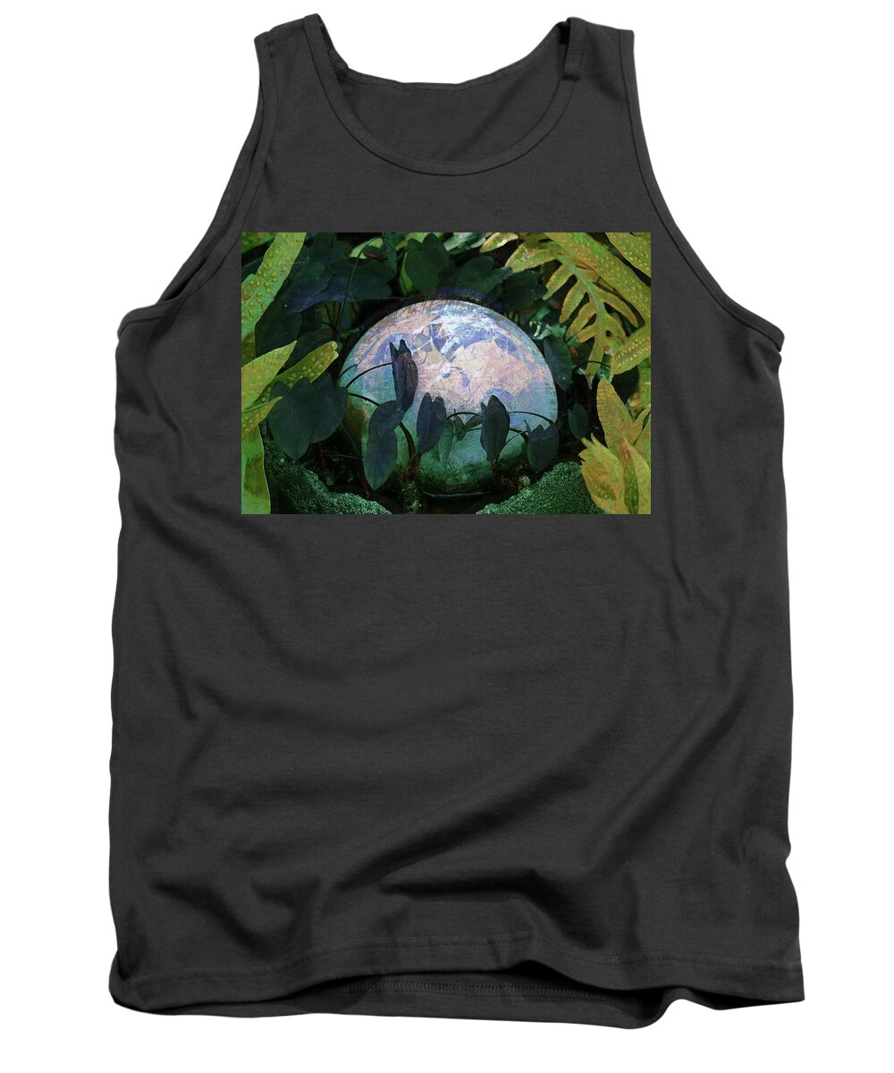 Orb Tank Top featuring the photograph Forest Orb by Lori Seaman