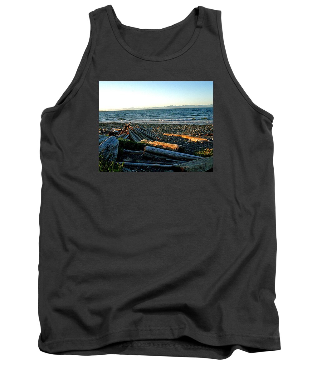 Vancouver Island Tank Top featuring the photograph Fort Driftwood - Vancouver Island - BC by Joseph Coulombe