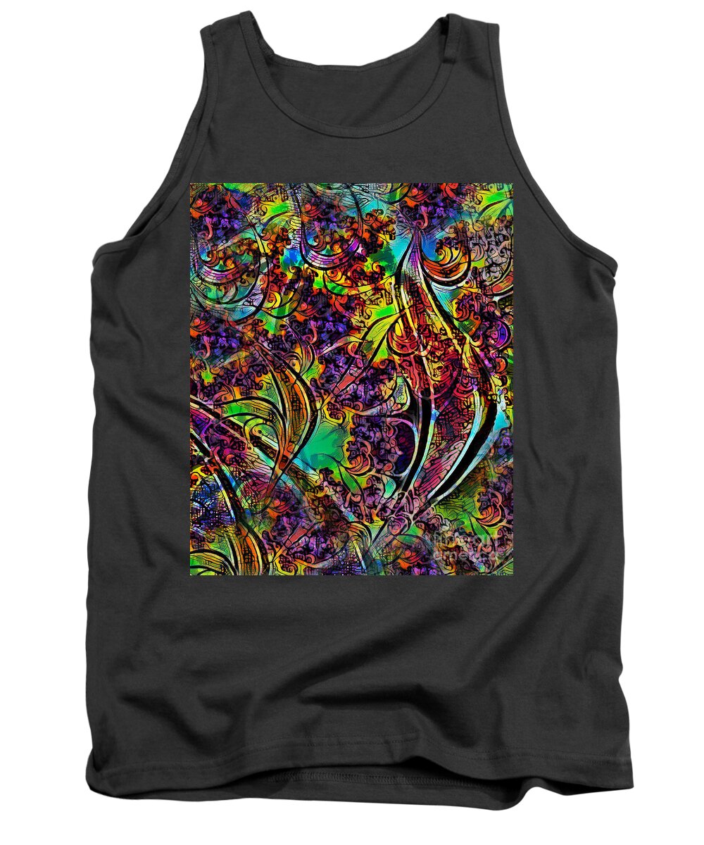 Fractal Tank Top featuring the photograph Fractavian by Jack Torcello