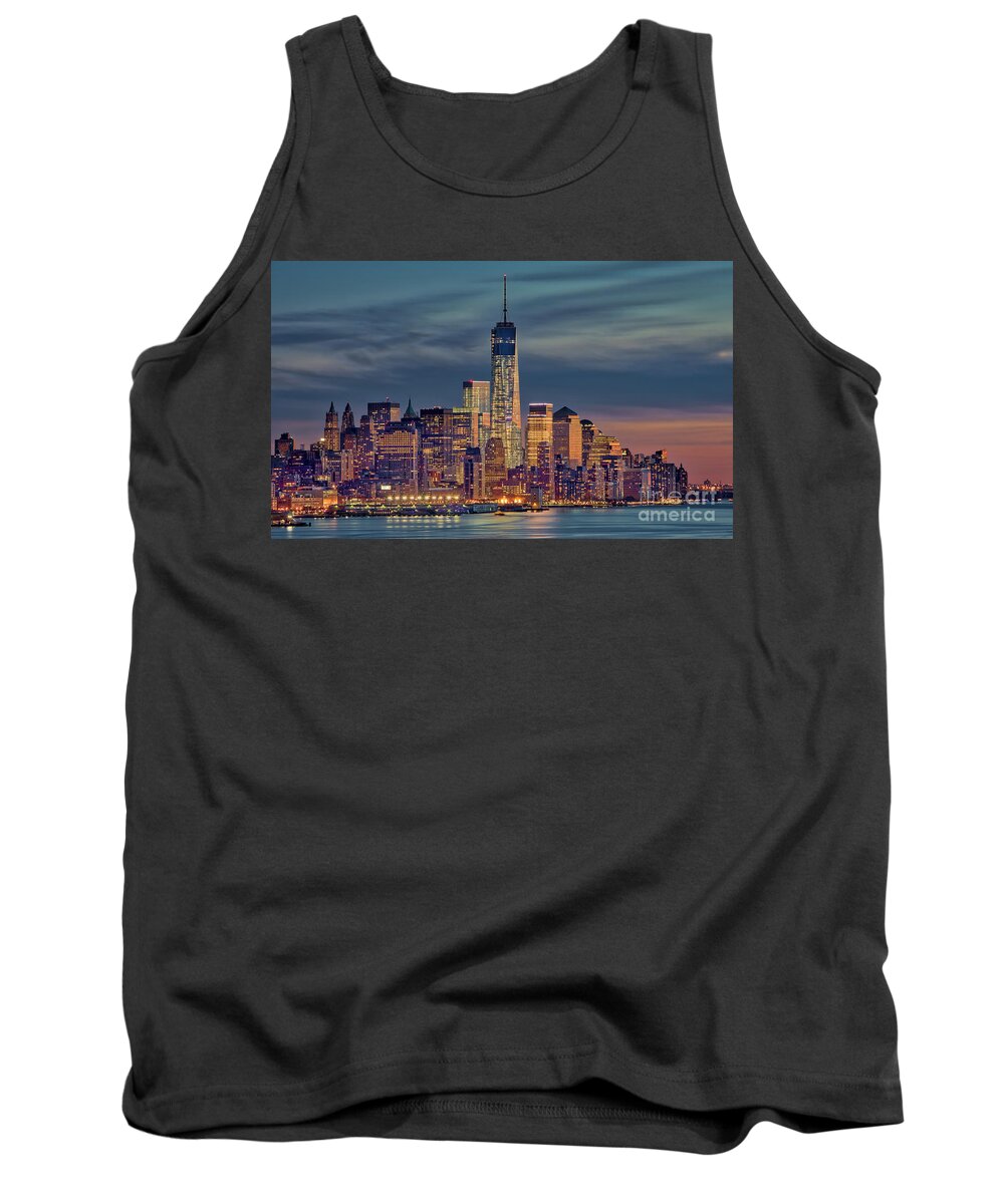 Architecture Tank Top featuring the photograph Freedom Tower Construction End of 2013 by Jerry Fornarotto