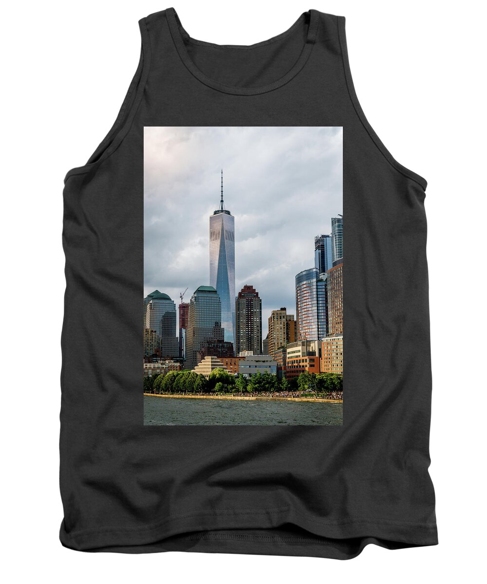 Hudson River Tank Top featuring the photograph Freedom Tower - Lower Manhattan 1 by Frank Mari