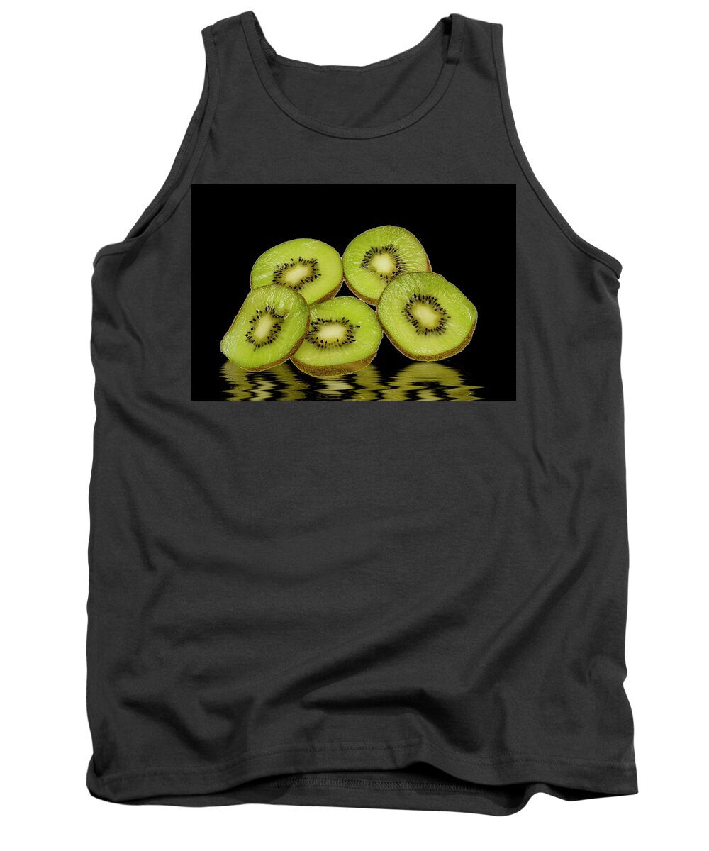 Fresh Fruit Tank Top featuring the photograph Fresh Kiwi fruits by David French