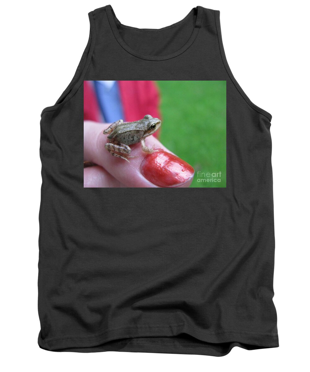 Frog Tank Top featuring the photograph Frog the Prince by Ausra Huntington nee Paulauskaite