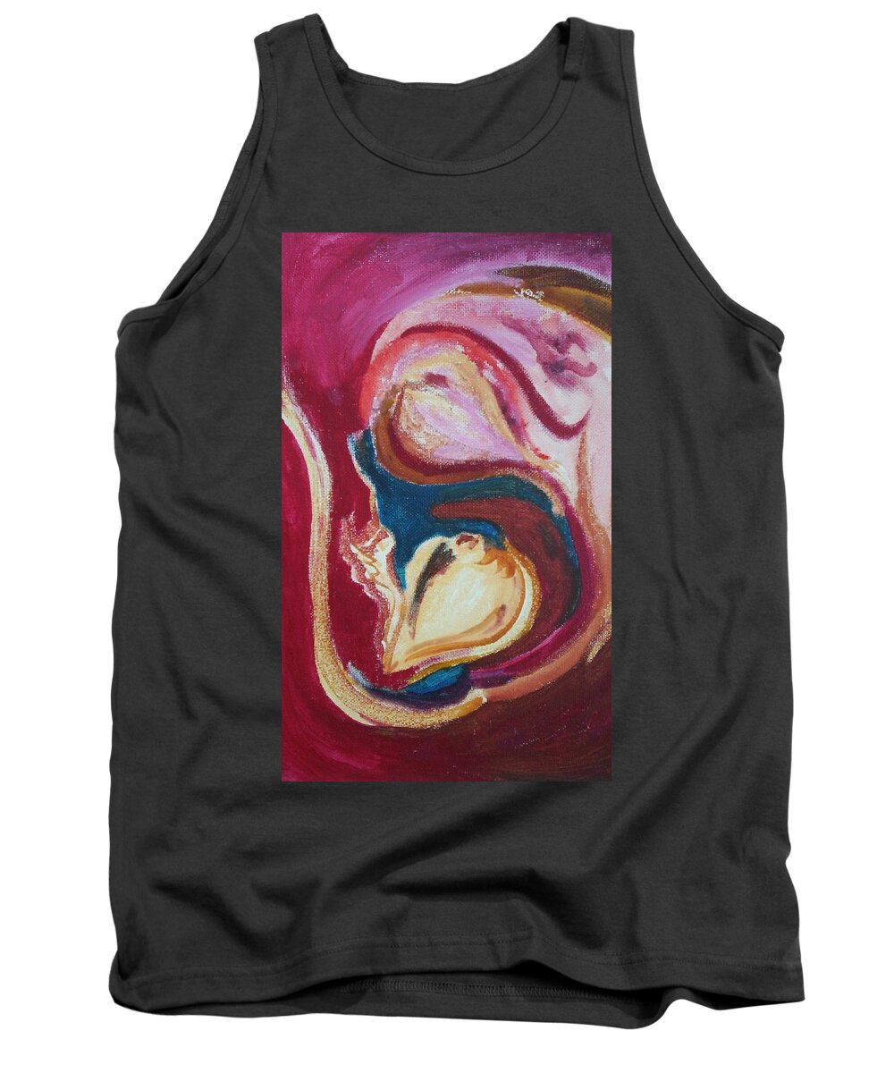 Oil Painting Tank Top featuring the painting Garlic by Suzanne Udell Levinger