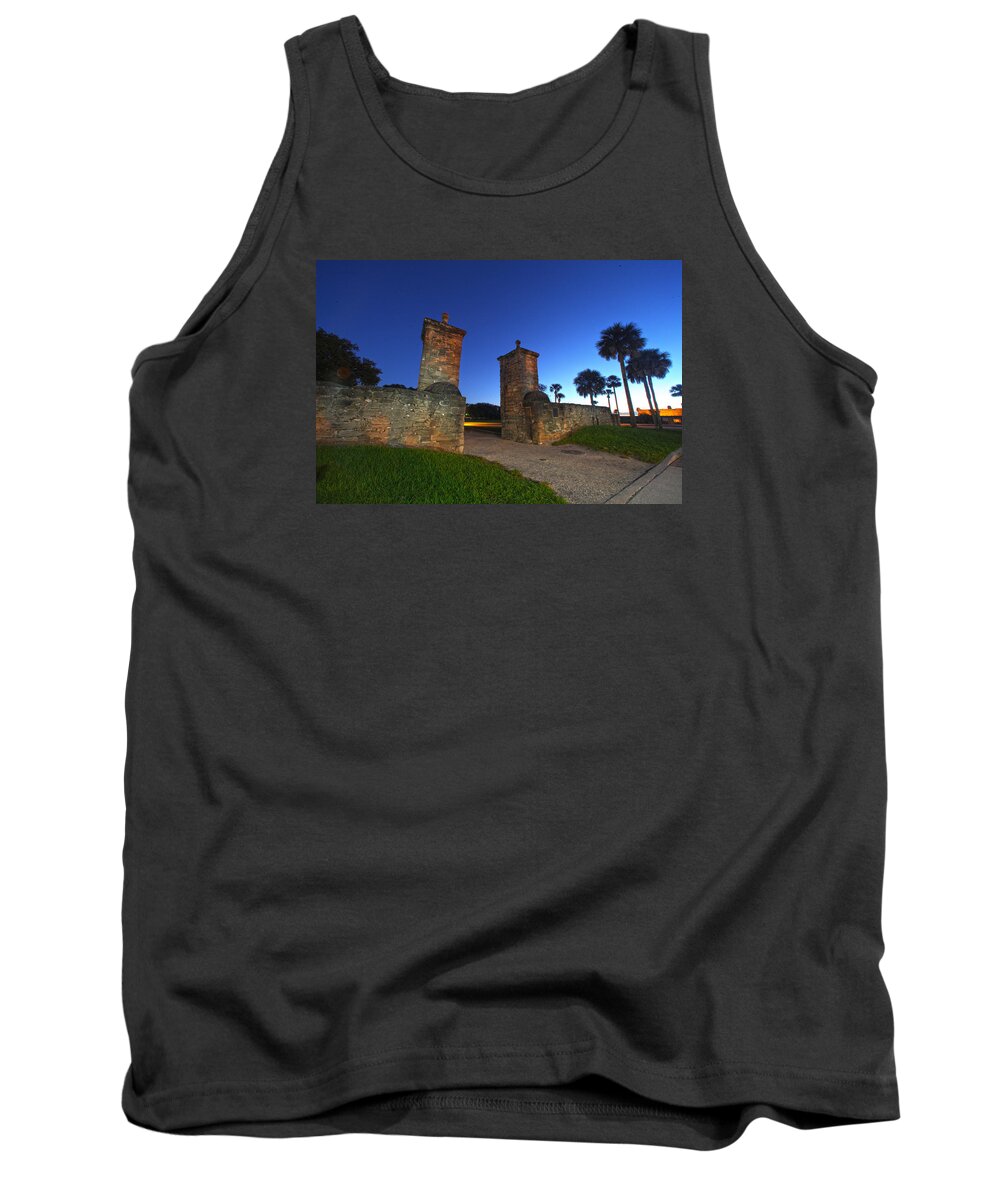 St. Augustine Tank Top featuring the photograph Gates of the City by Robert Och