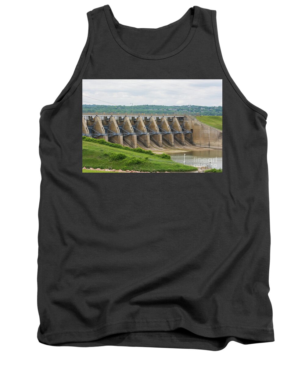 Dam Tank Top featuring the photograph Gavin's Point Dam by Pamela Williams