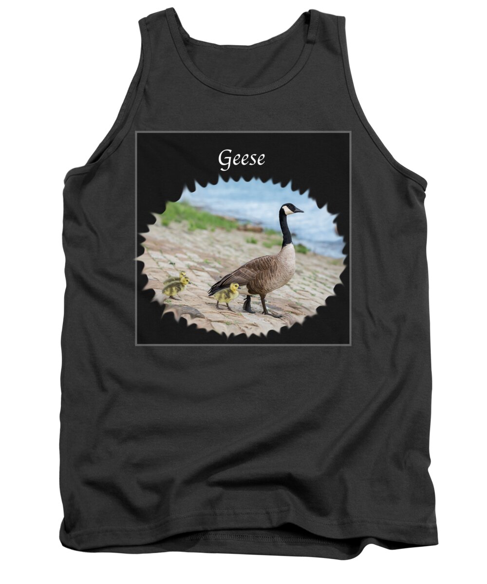 Geese Tank Top featuring the photograph Geese in the Clouds by Holden The Moment
