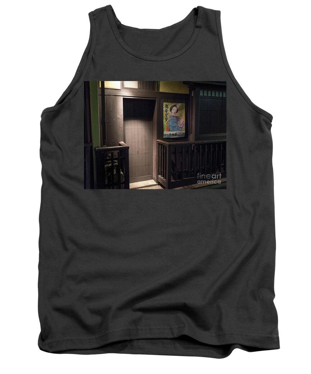Travel Tank Top featuring the photograph Geisha Tea House, Gion, Kyoto, Japan 2 by Perry Rodriguez