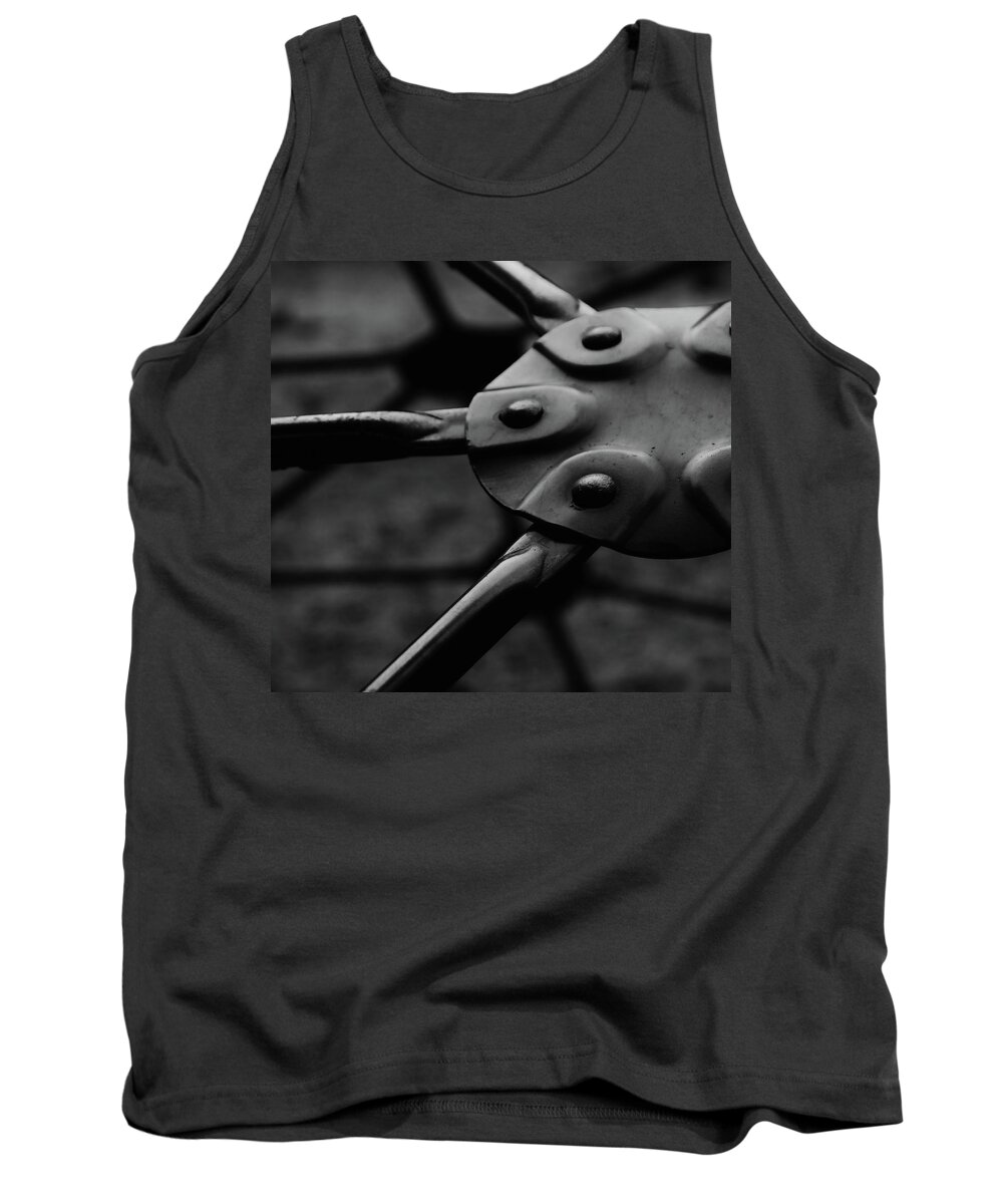 Abstract Tank Top featuring the photograph Geodome Climber by Richard Rizzo